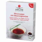 Bio Misosuppe mit Meeresgemüse (4 Beutel à 15g) Makrobiotik Arche (Dies ist ein SET aus 3 Packungen)