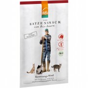 Kaustange Bio Rind 18g (3x6g) Katze Snack defu