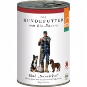 Bio Rind Sensitive 410g Hund Nassfutter defu