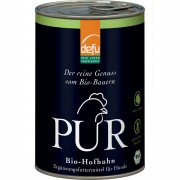 Bio Hofhuhn PUR 400g Hund Nassfutter defu