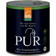 Bio Grünlandpute PUR 800g Hund Nassfutter defu