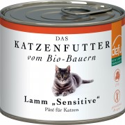 Bio Lamm 200g Gluten & Getreidefrei Katze Nassfutter defu