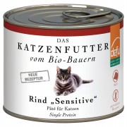 Bio Rind  200g Getreidefreie Rezeptur Katze Nassfutter defu