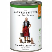 Bio Truthahn 410g Gluten & Getreidefrei Katze Nassfutter defu