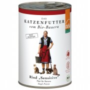 Bio Rind 410g Getreidefreie Rezeptur Katze Nassfutter defu