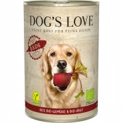 Bio Reds Vegan mit rotem Gemüse Obst 400g Hund Nassfutter Dog