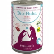 Bio Huhn mit Hirse 400g Hund Nassfutter Herrmann