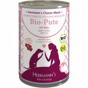 Bio Pute mit Reis 400g Hund Nassfutter Herrmann