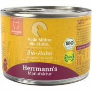 Bio Huhn mit Karotte und Kamut 200g laktosefrei Katze Nassfutter Herrmann