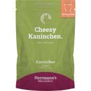 Kaninchen NICHT BIO mit Käse und Kokosflocken 100g Katze Nassfutter Herrmann