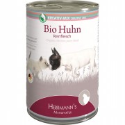 100% Bio Huhn 400g Hund Nassfutter Herrmann