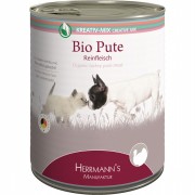 100% Bio Pute 800g Hund Nassfutter Herrmann