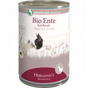 100% Bio Ente 400g Hund Nassfutter Herrmann