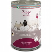 100% Ziege NICHT BIO  400g Hund Nassfutter Herrmann