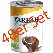 48er-Set Bio Bröckchen mit Huhn 405g Hund Nassfutter Yarrah