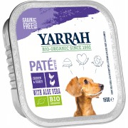 Bio Pate mit Huhn und Truthahn 150g Hund Nassfutter Yarrah