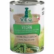 VEGAN Zucchini Erbsen Linsen  400g NICHT BIO Hund Nassfutter V.E.G.