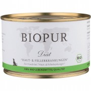 Haut- und Fellerkrankungen (Bio) 400g Hund Nassfutter Biopur