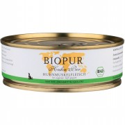 Bio Huhn Pur Huhnmuskelfleisch 200g Hund Nassfutter Biopur