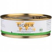 Bio Huhn Pur Huhnmuskelfleisch 200g Katze Nassfutter Biopur