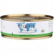 Bio Rind Pur Rindmuskelfleisch 200g Katze Nassfutter Biopur