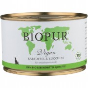 Vegan Bio Kartoffel & Zucchini 400g Hund Nassfutter Biopur