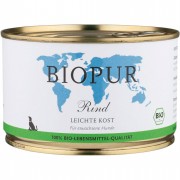 Leichte Kost: Bio Rind 400g Hund Nassfutter Biopur