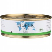 Bio Rind & Reis 200 Glutenfrei Katze Nassfutter Biopur