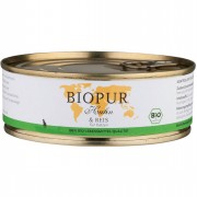 Bio Huhn & Reis 200 Glutenfrei Katze Nassfutter Biopur