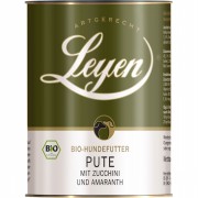 Bio Pute mit Zucchini u. Amarant 800g Dose Hund Nassfutter Leyen