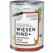 Bio Wiesen Rind+ 400g Hund Nassfutter Naftie