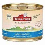 Bio Lachsmahlzeit 200g Glutenfrei Hund Nassfutter Terra-Pura