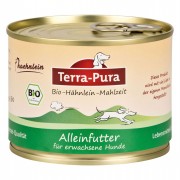 Bio Hähnlein 200g Glutenfrei Hund Nassfutter Terra-Pura