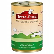 Bio Hähnlein 400g Glutenfrei Hund Nassfutter Terra-Pura