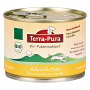 Bio Putenmahlzeit 200g Glutenfrei Hund Nassfutter Terra-Pura