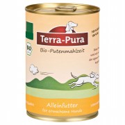 Bio Putenmahlzeit 400g Glutenfrei Hund Nassfutter Terra-Pura