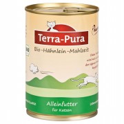 Bio Hähnlein 400g Glutenfrei Katze Nassfutter Terra-Pura