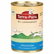 Bio Lachsmahlzeit 400g Glutenfrei Hund Nassfutter Terra-Pura