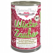 Winterzauber Bio Gans mit Bratapfel 400g Hund Nassfutter Herzenshund