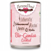 Bio Gemüsecocktail 400g  Hund Nassfutter Herzenshund