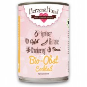 Bio Obstcocktail 400g Hund Nassfutter Herzenshund