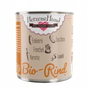 Bio Rind Einkorn 800g Hund Nassfutter Herzenshund